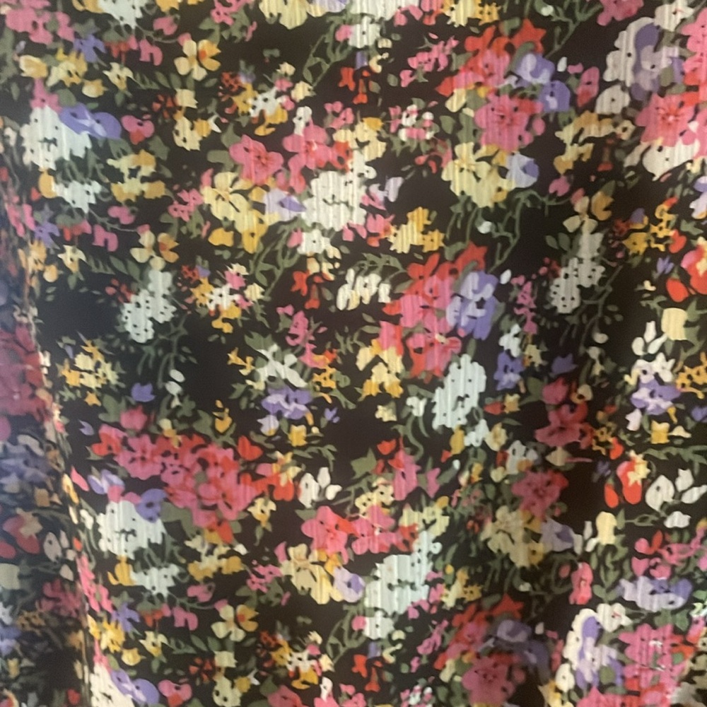 MSK Floral Pullover Dress With Elastic Waist SIZE L (10-12) - Picture 2 of 7